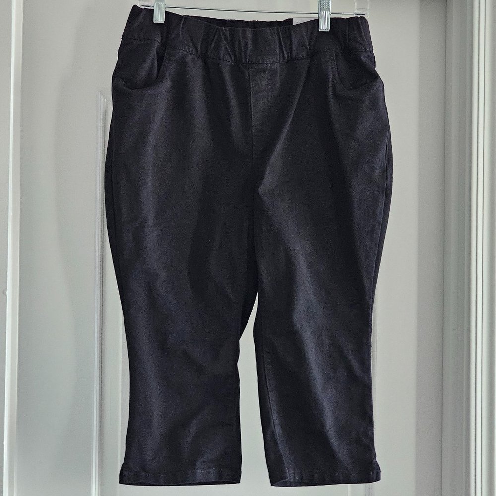 BRAND NEW Size 12P Lane Bryant Pull-On Twill Pedal Pants Crop